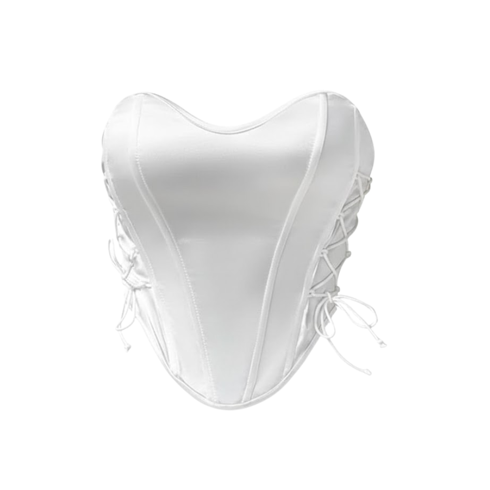 Floral Print Strapless Bustier Corset Top for Women