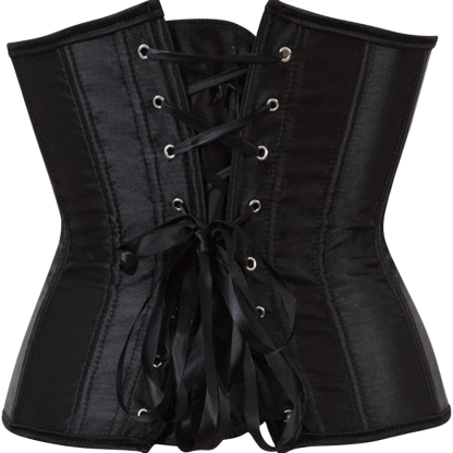 Plus Size Satin Overbust Corset Bustier Top