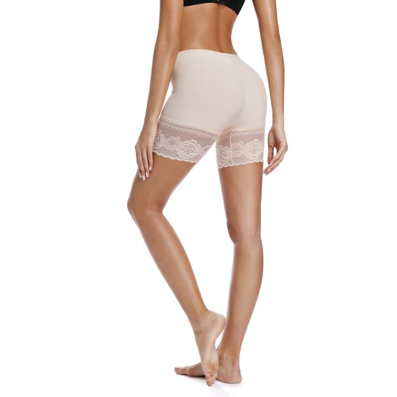 Seamless Floral Lace Slip Shorts For Women - Comfortable and Stylish-Secret Slim Wear
