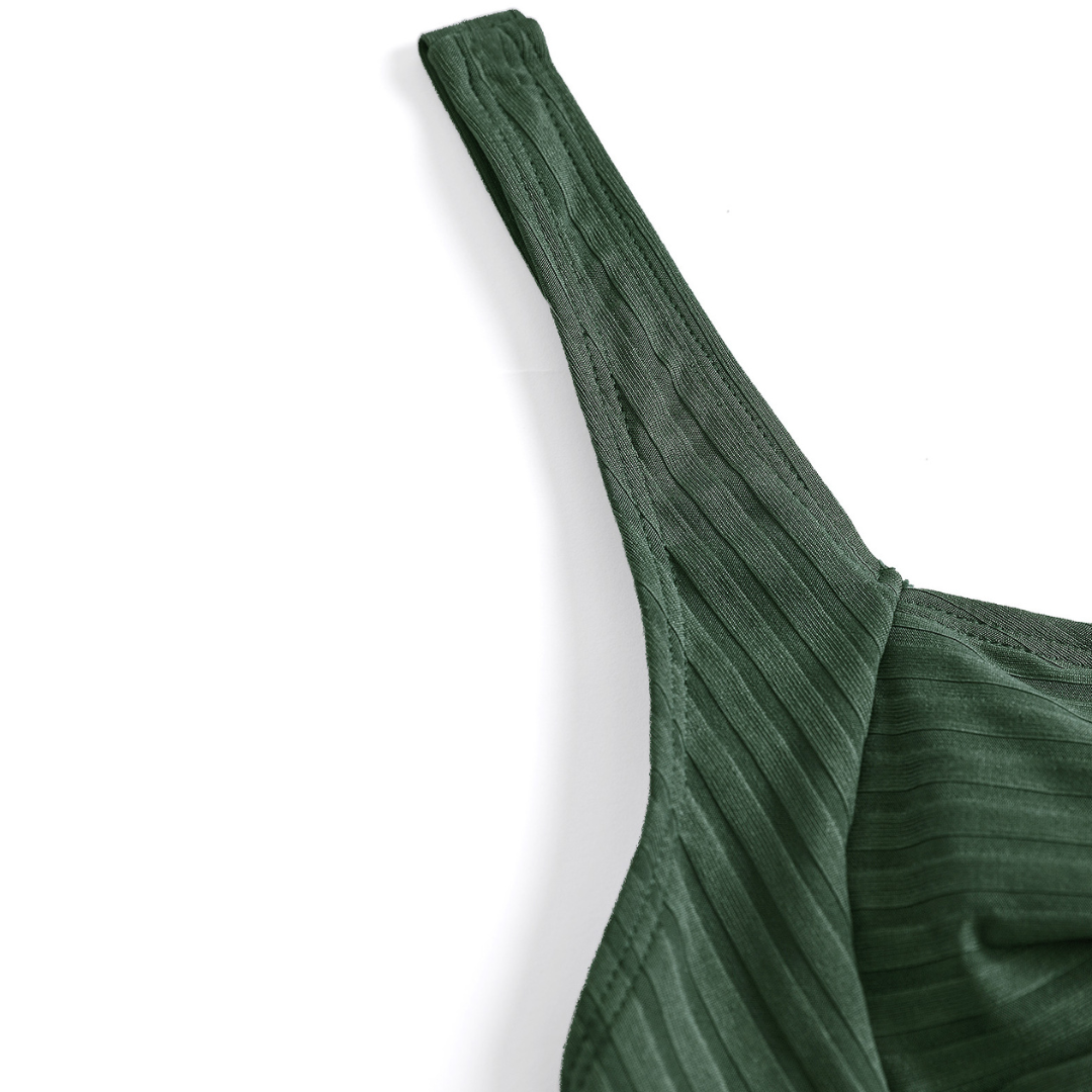 Tropical Plants Printed Tankini Set-Secret Slim Wear