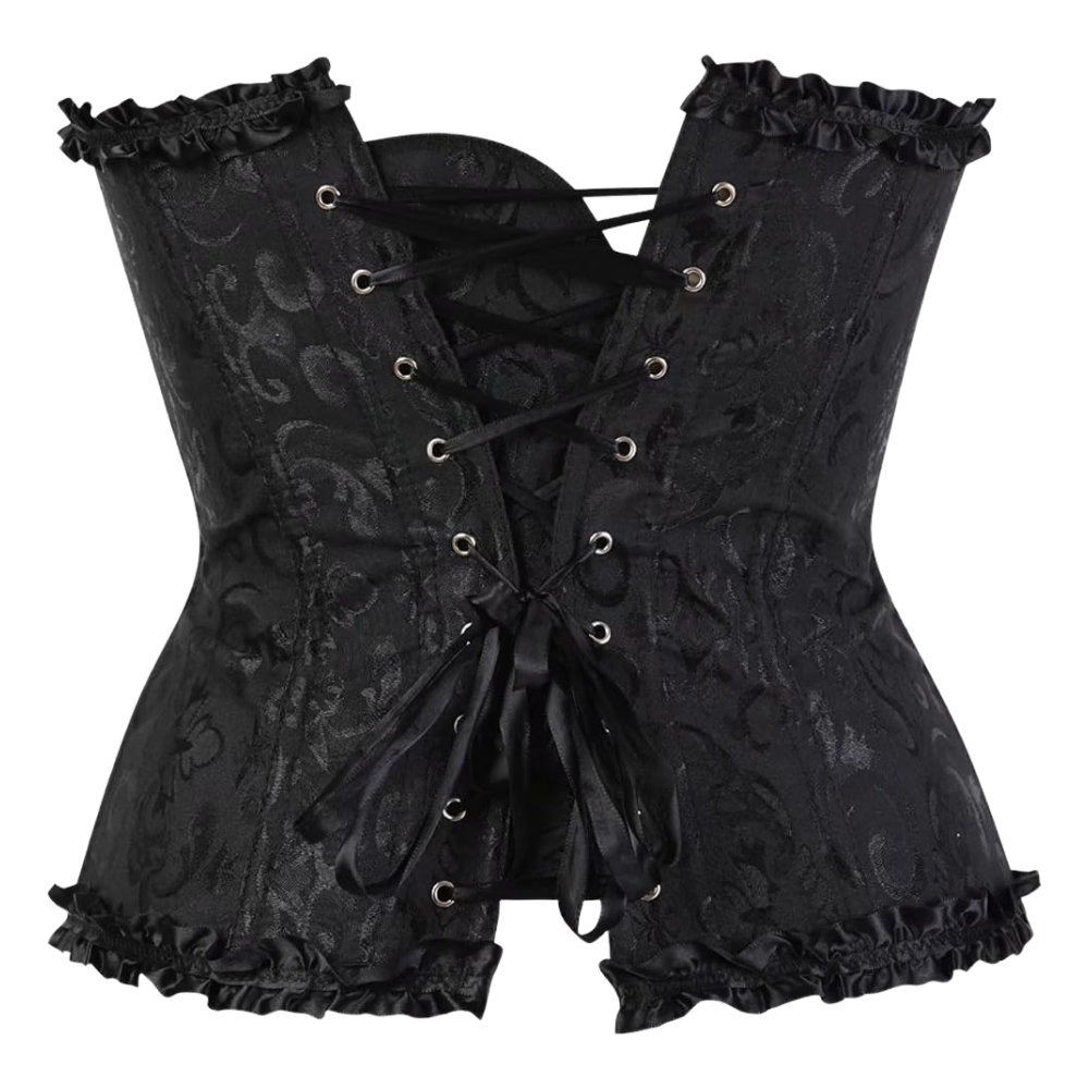 Vintage Floral Corset Bustier Top