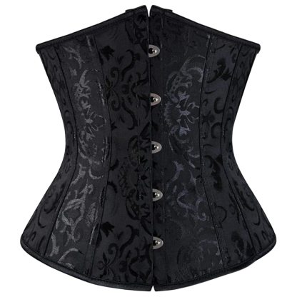 Plus Size Satin Overbust Corset Bustier Top