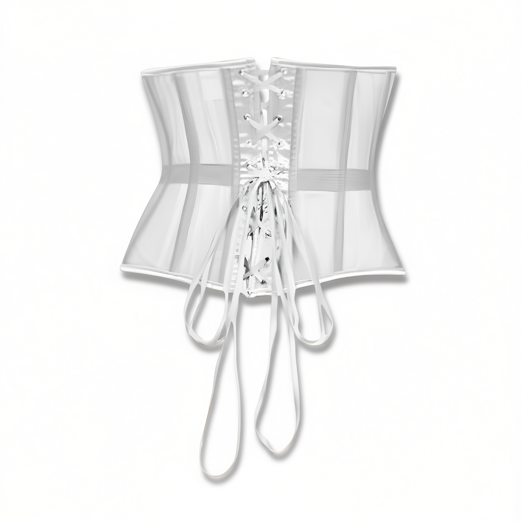 Mesh Lace Up Corset Belt For Women