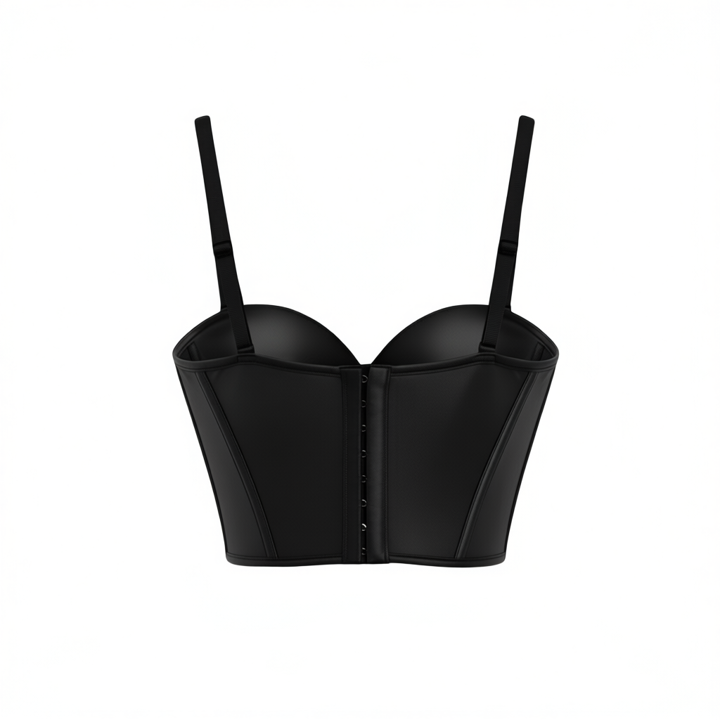 Irregular Hem Tube Top With Flexible Boned Support