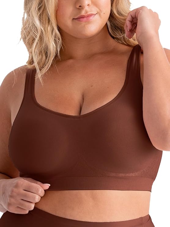 Plus Size Seamless Wireless Support Bra with Soft Adjustable Fit-Secret Slim Wear
