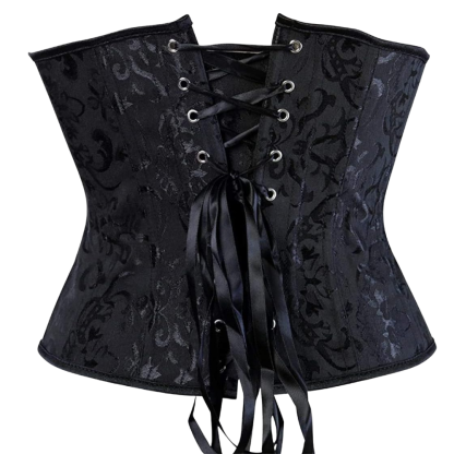 Plus Size Satin Overbust Corset Bustier Top