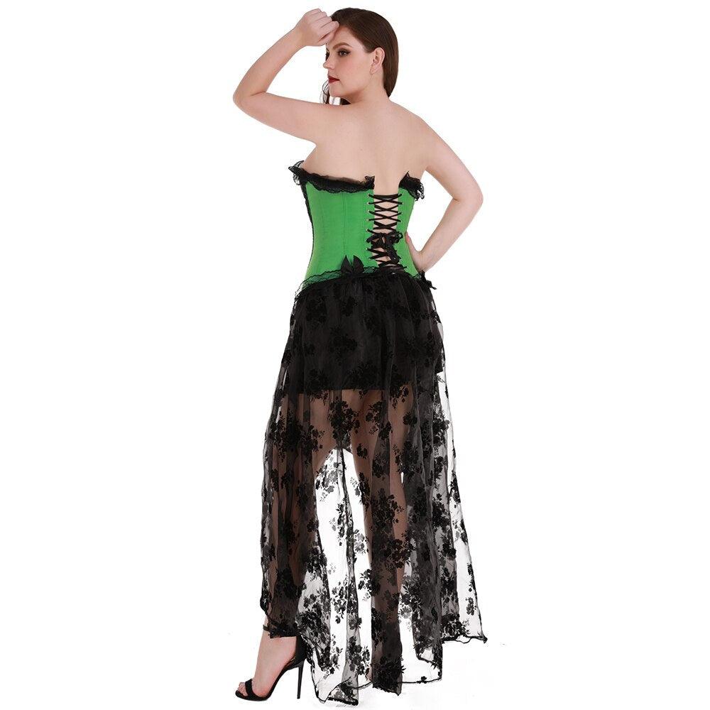 Steampunk Gothic Lace Corset – Vintage-Inspired Waist Shaper-Secret Slim Wear