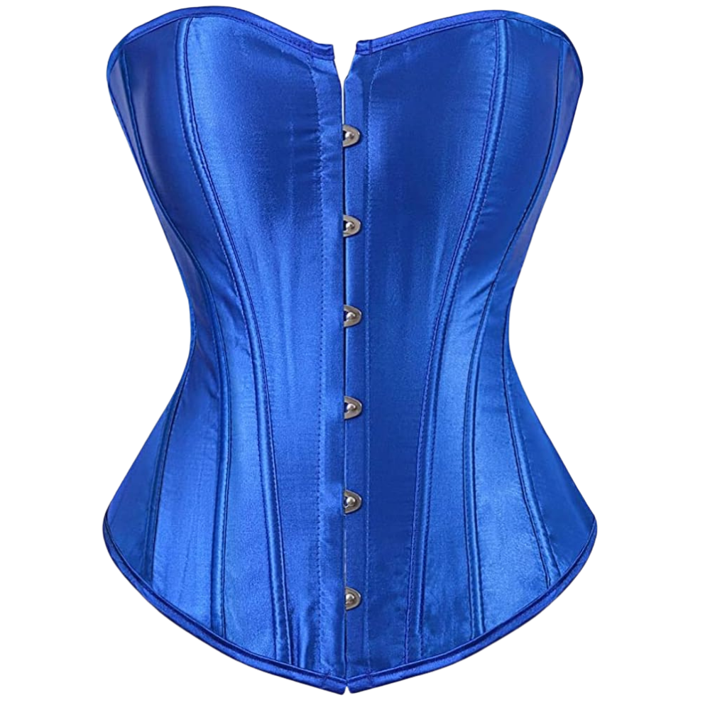 Plus Size Satin Overbust Corset Bustier Top