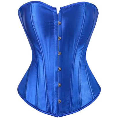 Plus Size Satin Overbust Corset Bustier Top