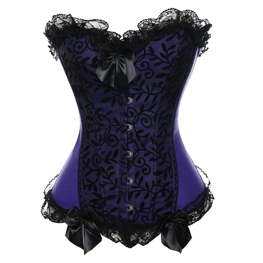 Lace Up Boned Corset – Vintage-Inspired Style with Adjustable Fit-Secret Slim Wear