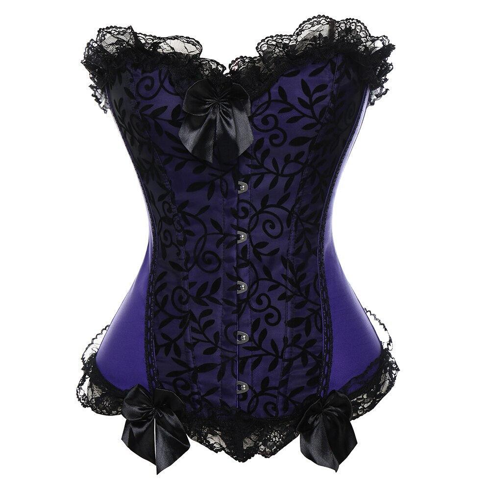 Steampunk Gothic Lace Corset – Vintage-Inspired Waist Shaper-Secret Slim Wear
