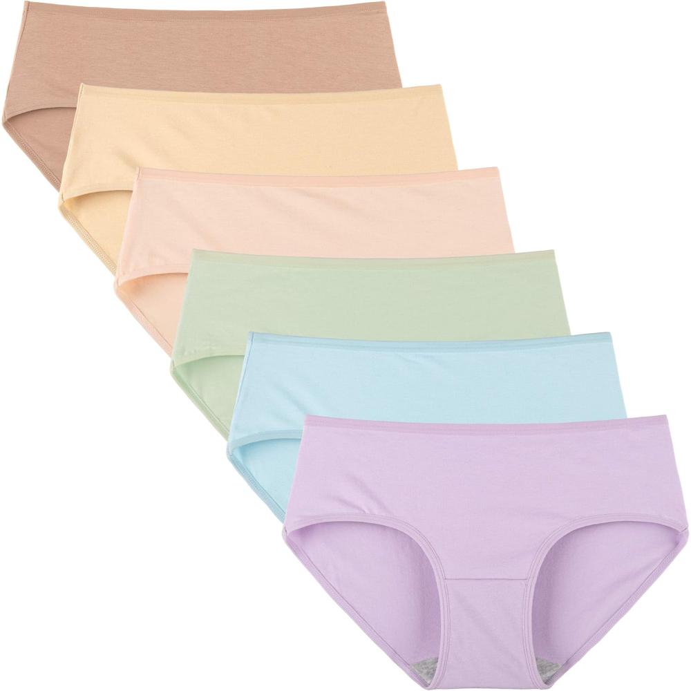 Women Style Briefs 6 Pack With Stretch band