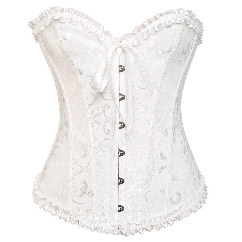 Top Lace Corset Boned For Women - Comfortable and Stylish-Secret Slim Wear