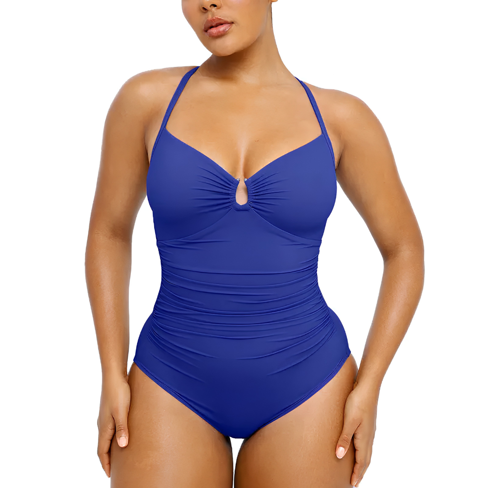 Smart Sculpt Shaping Swimsuit Ring Cut Out Slimming For Women