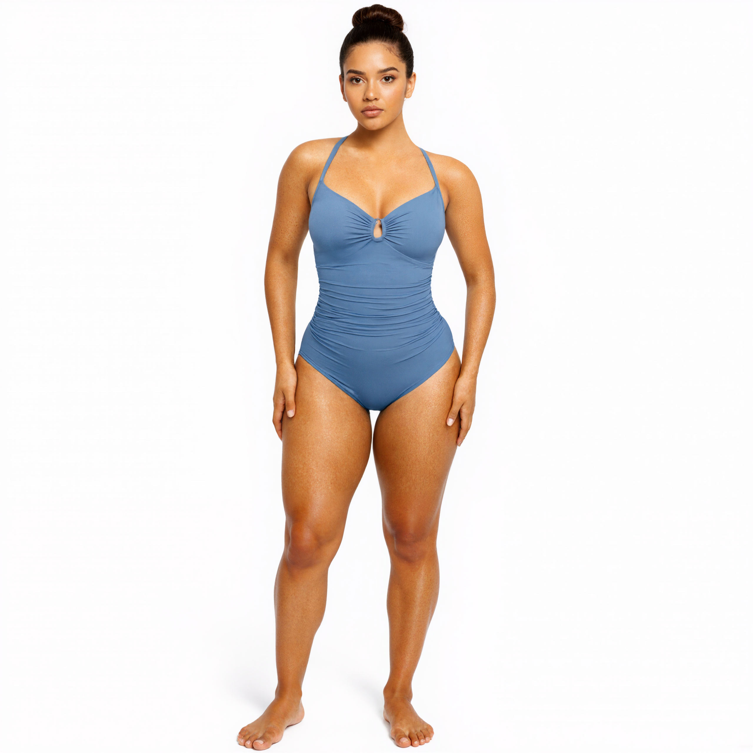 Smart Sculpt U Ring Cut Out Shaping Swimsuit