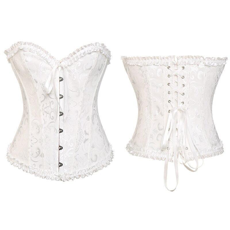 Vintage Lace Up Corset – Elegant Fit with Adjustable Support-Secret Slim Wear