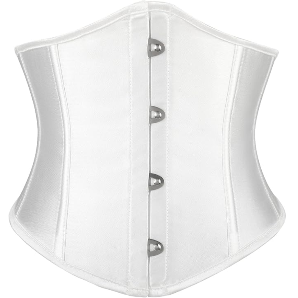 Lace Up Boned Underbust Corset Belt For Women