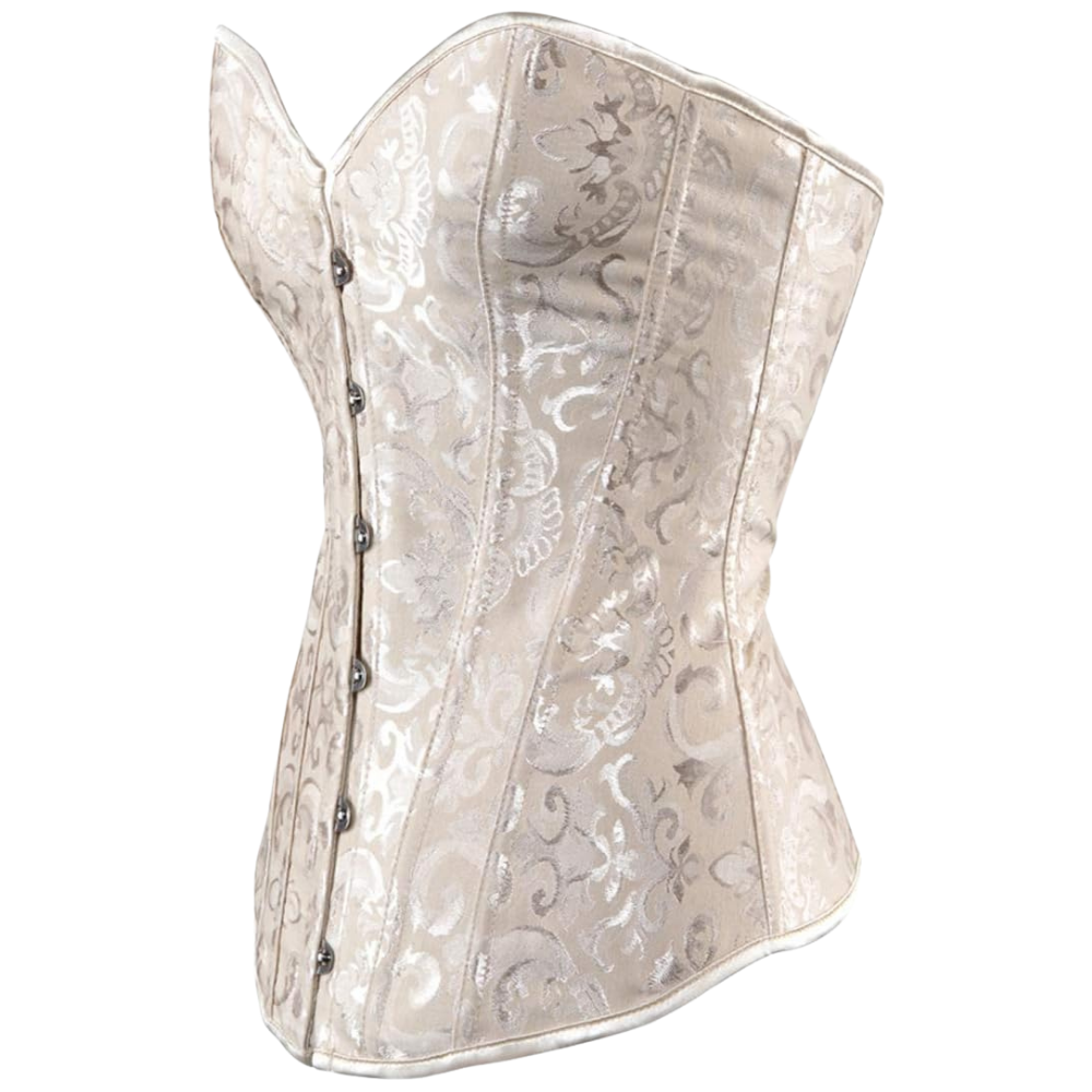Plus Size Satin Overbust Corset Bustier Top