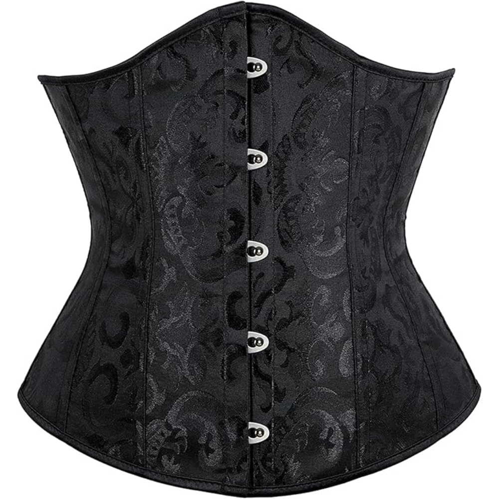 Brocade Underbust Boned Corset Belt For Women