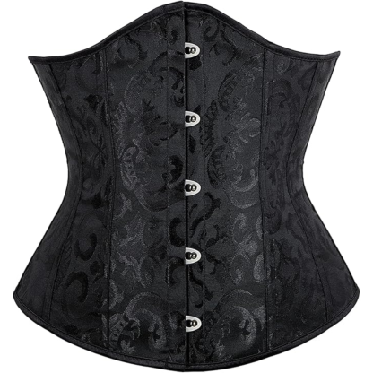 Brocade Underbust Boned Corset Belt For Women