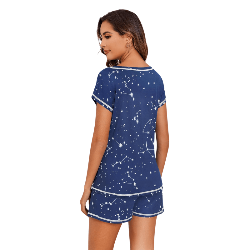 2 Piece Short Sleeve Set – Cozy and Comfortable Loungewear-Secret Slim Wear