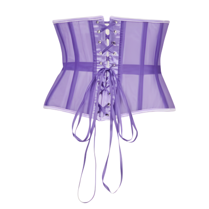 Mesh Lace Up Corset Belt For Women