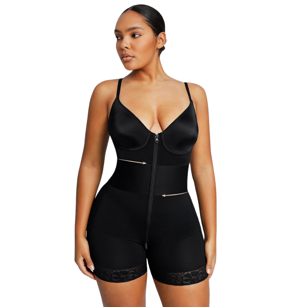 Women Deep Plunge Butt Lifting Shaping Bodysuit-Secret Slim Wear