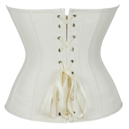 Faux Leather Corset Top For Women