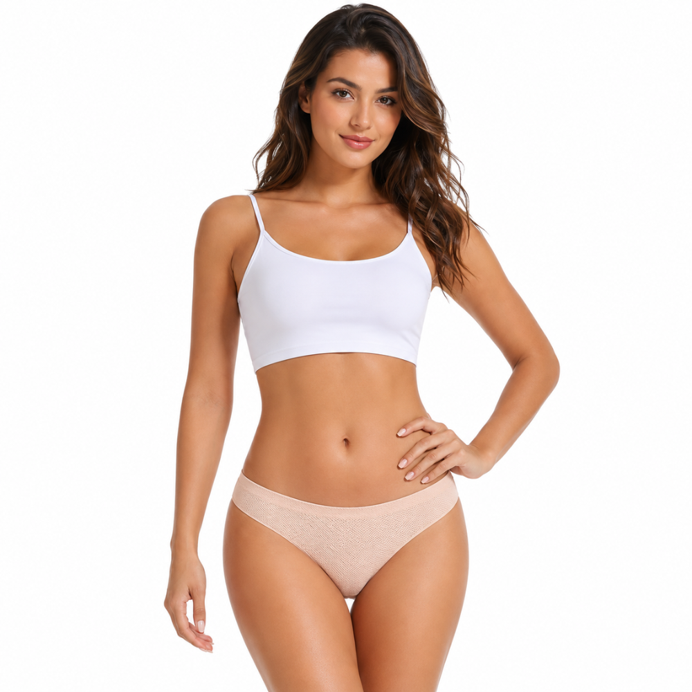 Pack Of 5 Seamless No Show Soft Thongs For Women