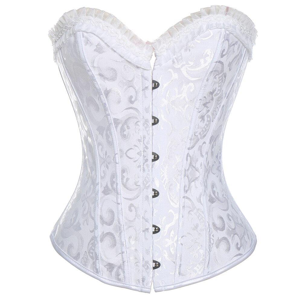 Vintage Button Down Corset - Classic Elegance with Modern Comfort-Secret Slim Wear