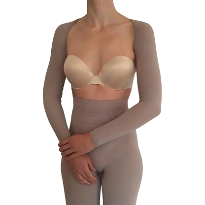 Textured Knit Compression Sleeves-Secret Slim Wear
