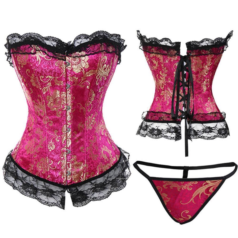 Lace Up Boned Bustier | Elegant and Comfortable Women's Shapewear-Secret Slim Wear