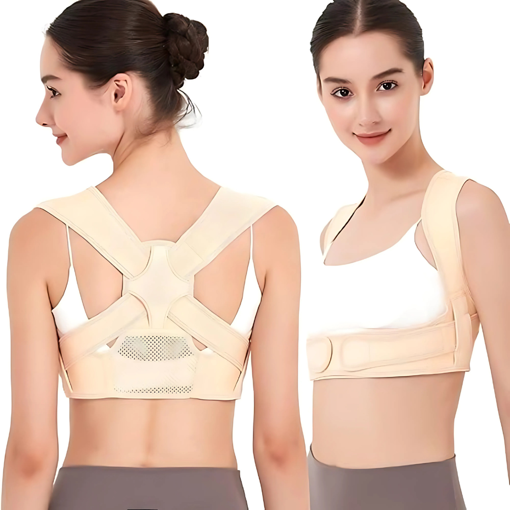 Posture Support with Mesh and Padded Straps for Comfort-Secret Slim Wear