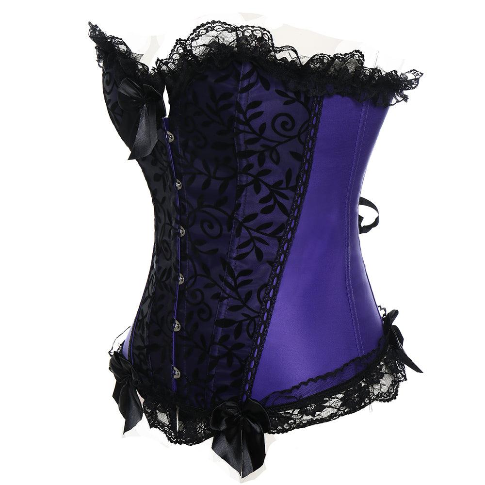 Lace Up Boned Corset – Vintage-Inspired Style with Adjustable Fit-Secret Slim Wear