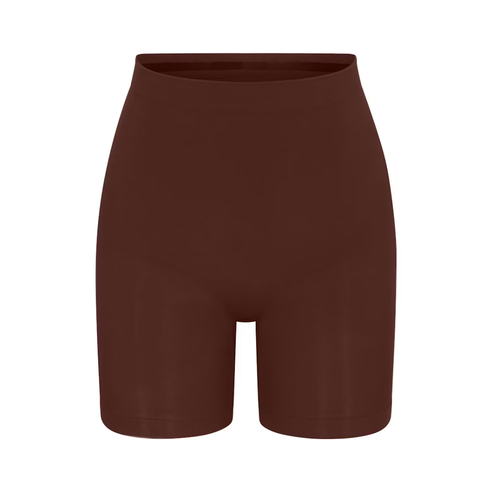 Women Seamless High Waisted Mid Thigh Shorts-Secret Slim Wear