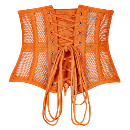 Heavy Duty Steel Boned Underbust Mesh Corset Cincher