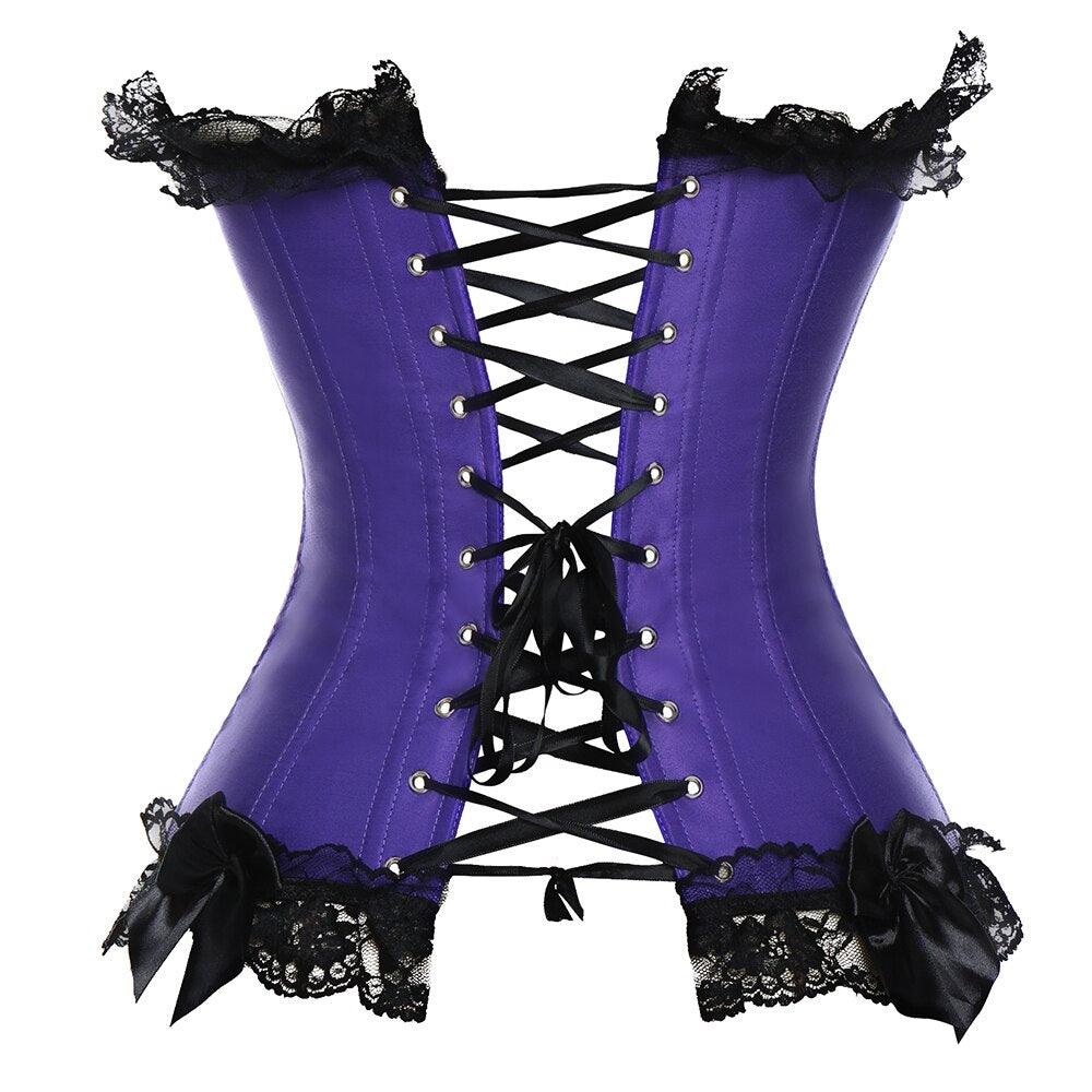 Steampunk Gothic Lace Corset – Vintage-Inspired Waist Shaper-Secret Slim Wear
