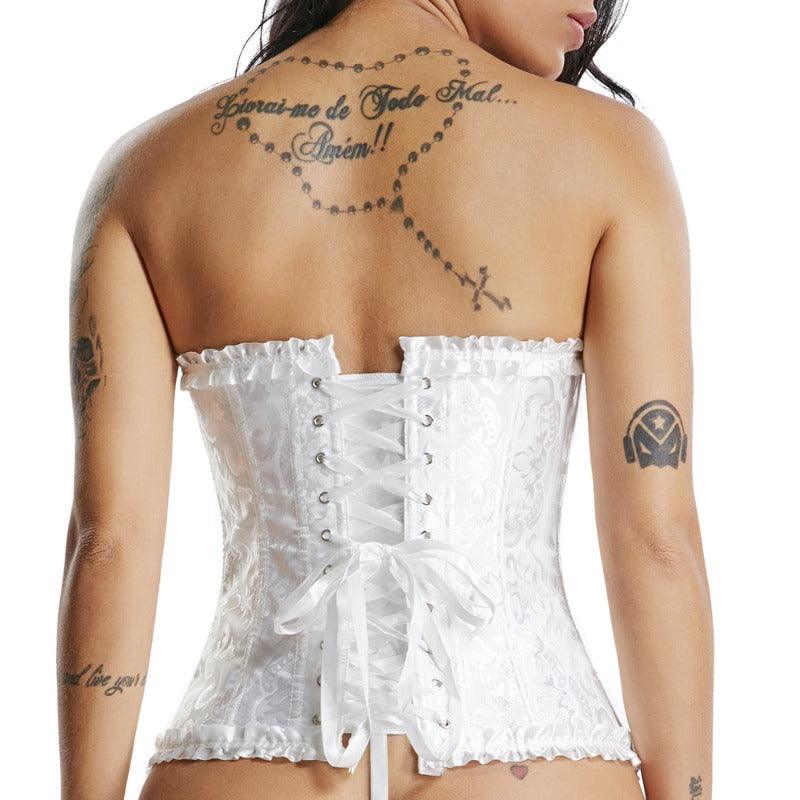 Vintage Lace Up Corset – Elegant Fit with Adjustable Support-Secret Slim Wear