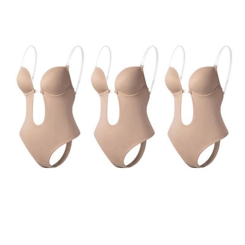 Seamless Plunge Body Shaper – Invisible and Supportive Fit-Secret Slim Wear