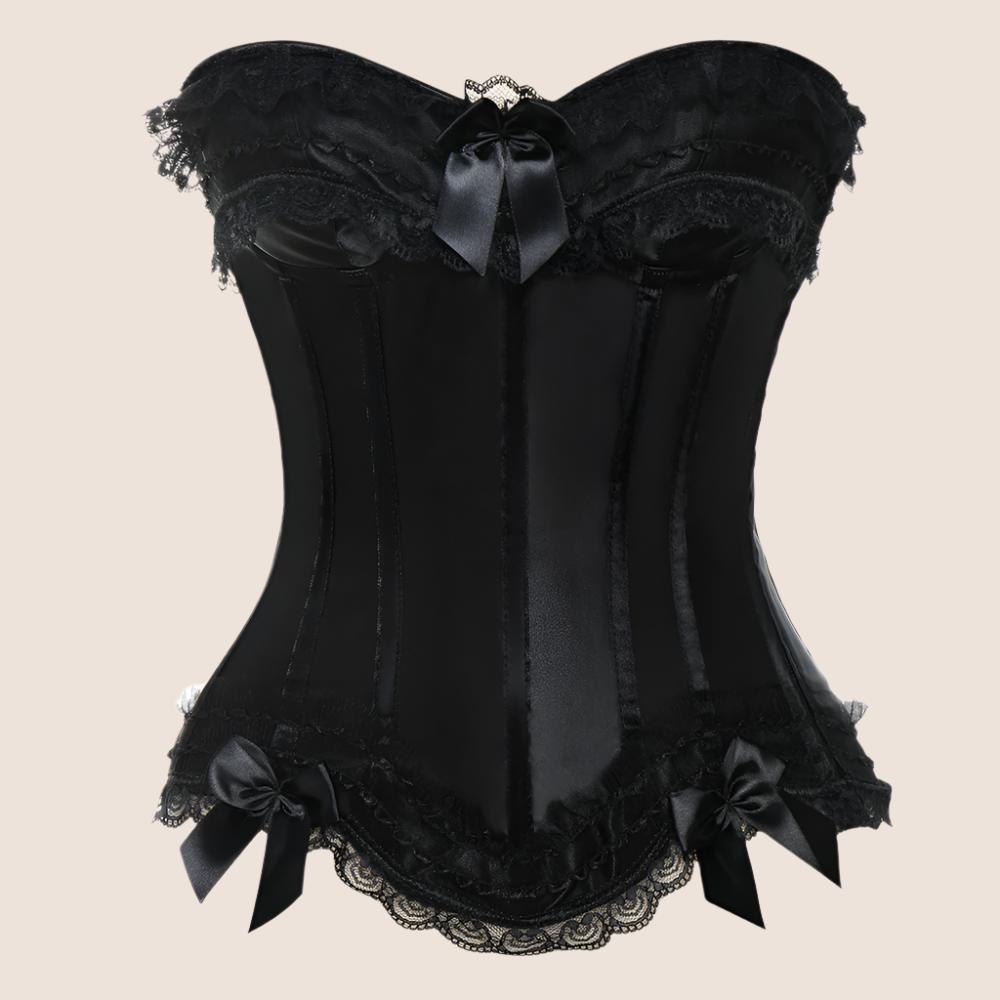 Lace Up Bowknot Corset – Shaping and Support with Elegant Lace Details-Secret Slim Wear