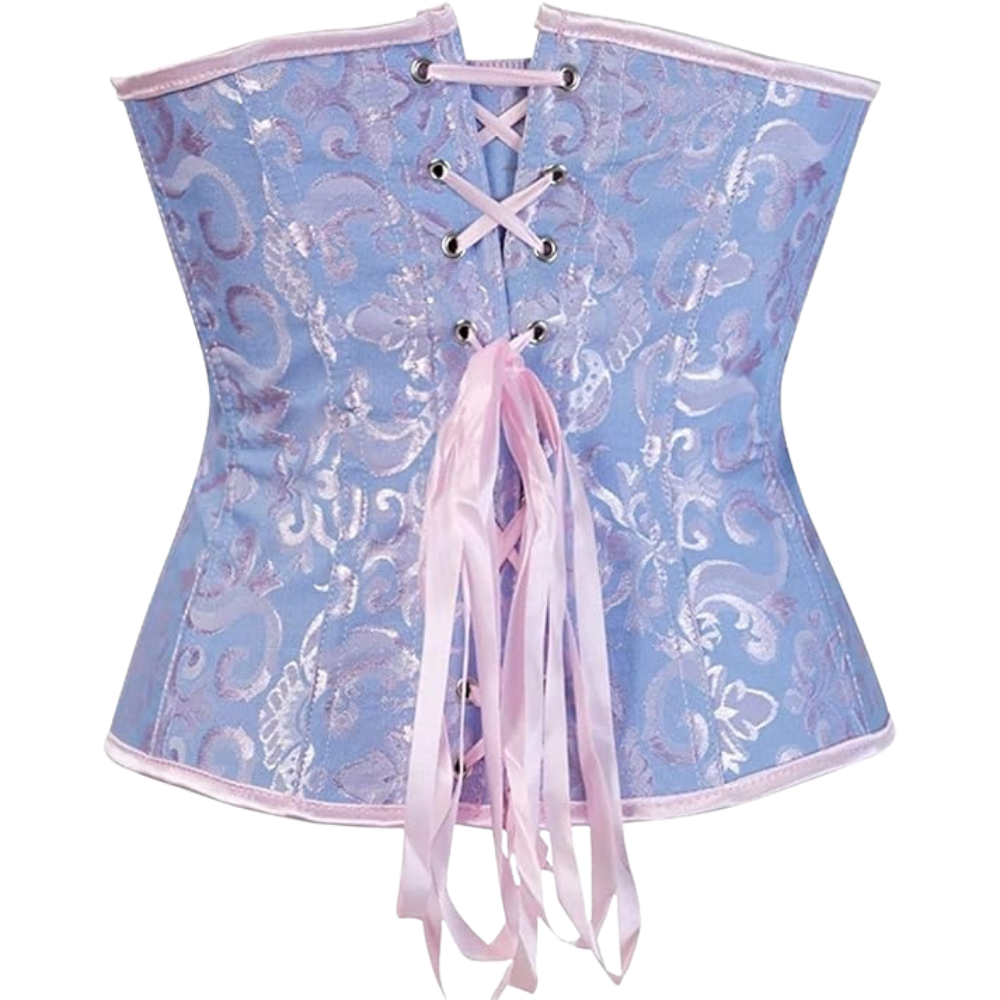 Plus Size Satin Overbust Corset Bustier Top