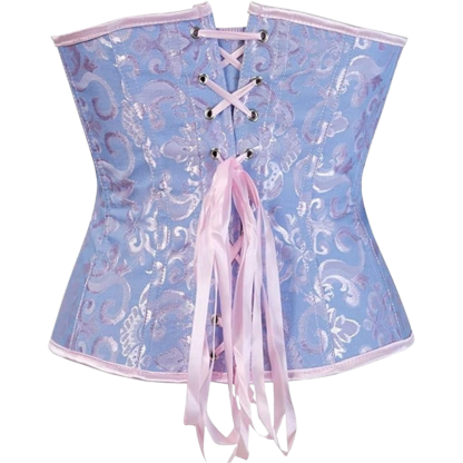 Plus Size Satin Overbust Corset Bustier Top