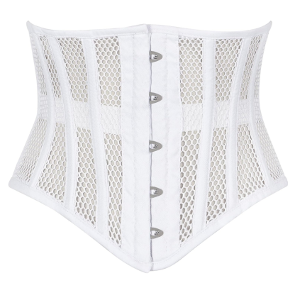 Heavy Duty Steel Boned Underbust Mesh Corset Cincher