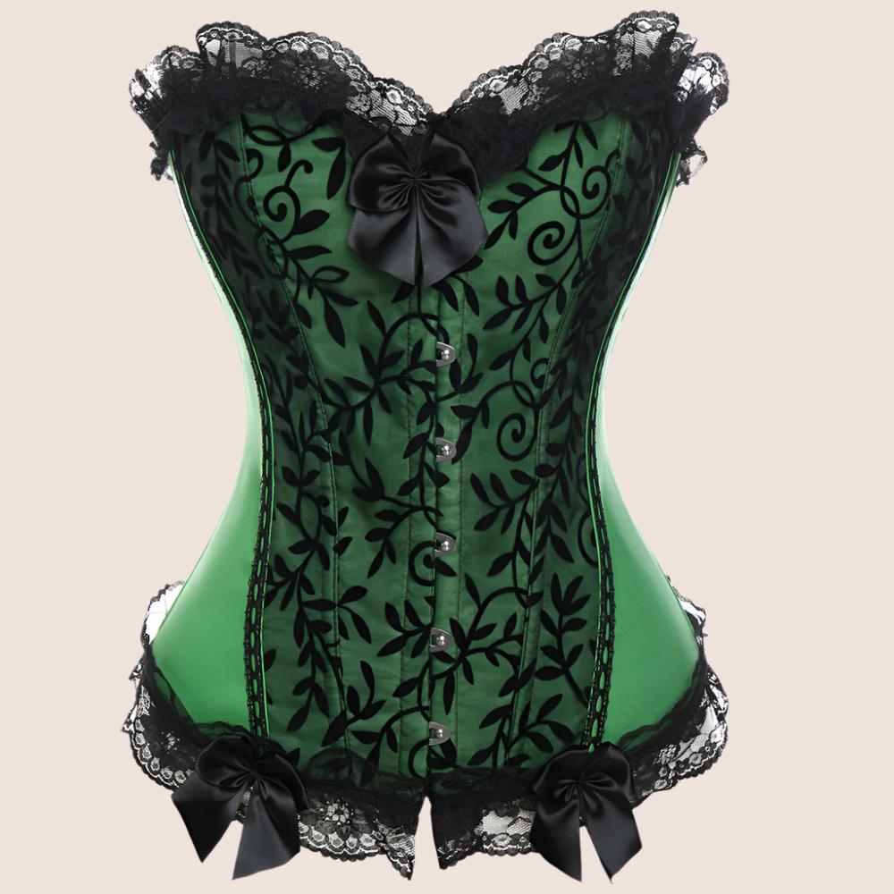 Lace Up Boned Corset – Vintage-Inspired Style with Adjustable Fit-Secret Slim Wear