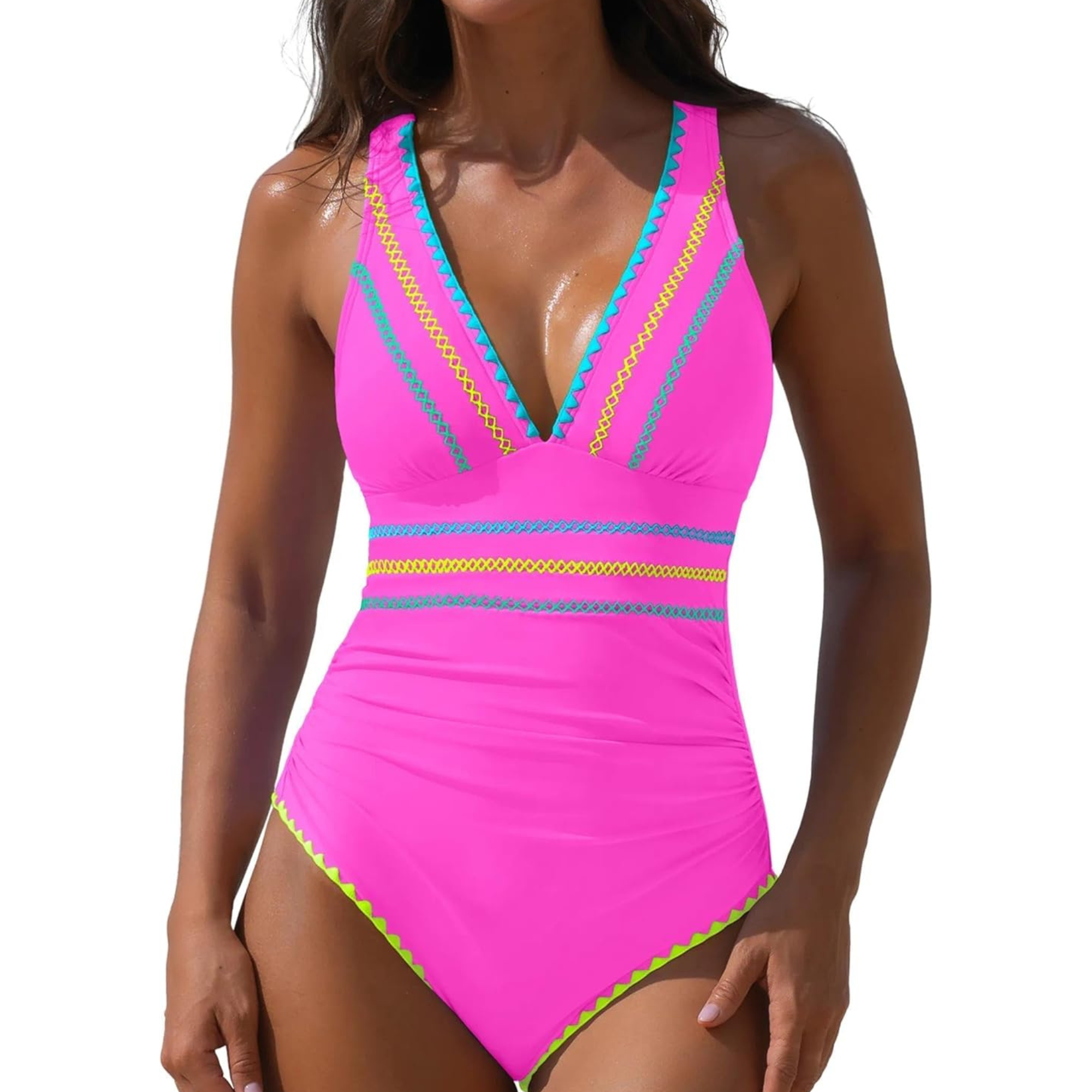 One Piece Swimsuit with Adjustable Straps For Women