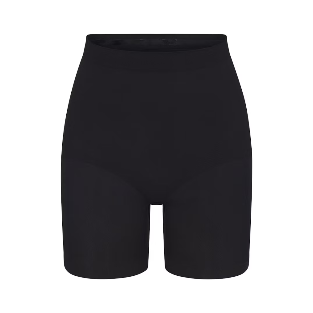 Women Seamless High Waisted Mid Thigh Shorts-Secret Slim Wear