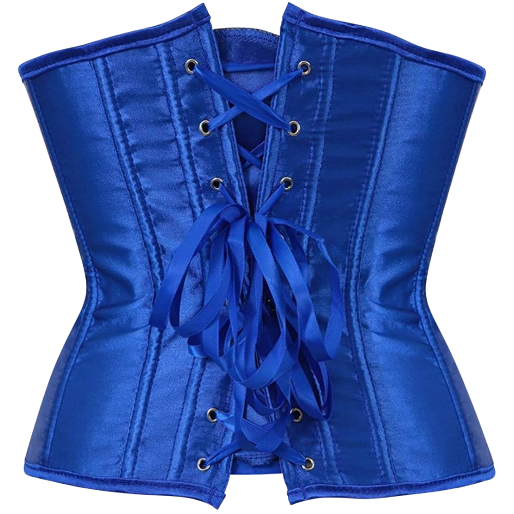 Plus Size Satin Overbust Corset Bustier Top