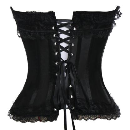 Lace Up Bowknot Corset – Shaping and Support with Elegant Lace Details-Secret Slim Wear