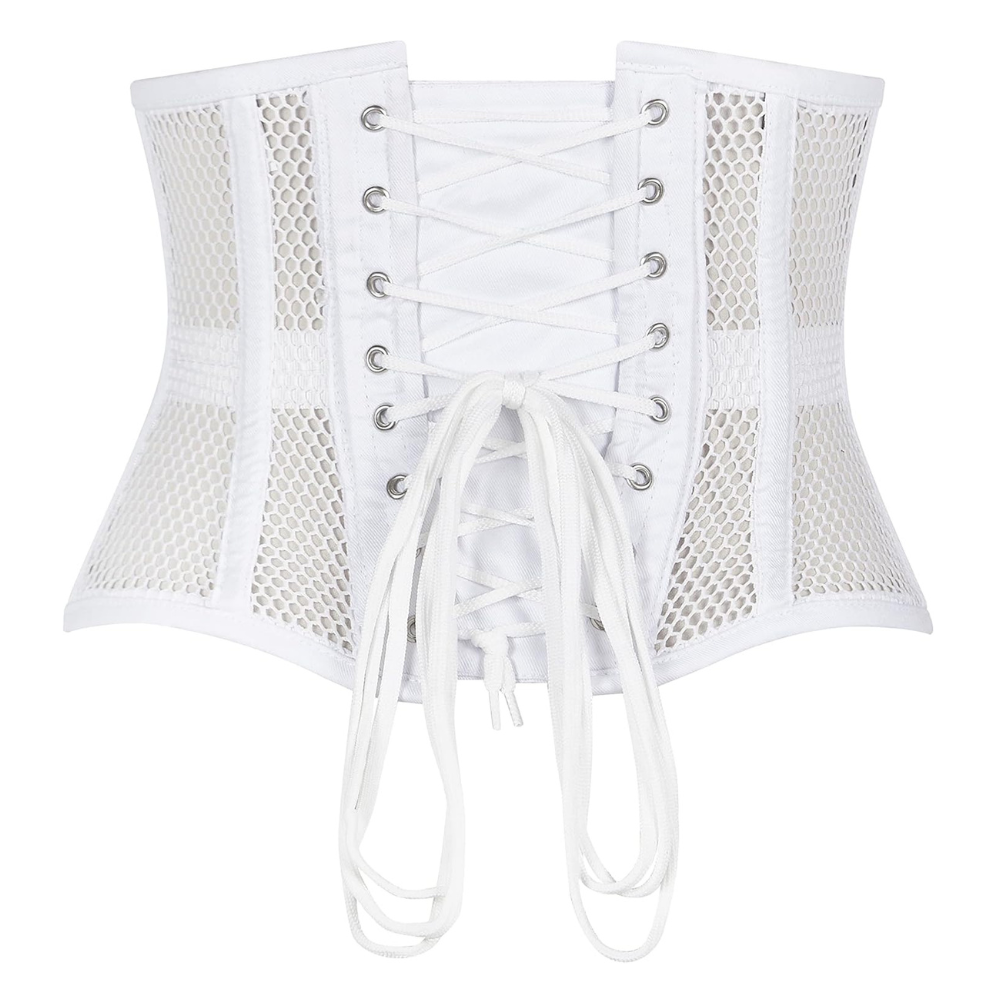 Heavy Duty Steel Boned Underbust Mesh Corset Cincher
