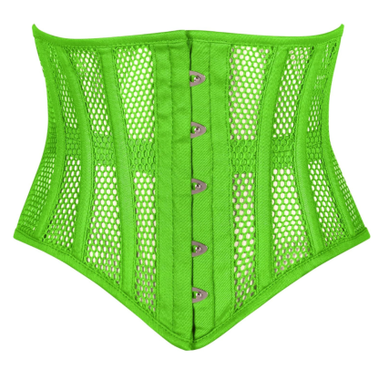 Heavy Duty Steel Boned Underbust Mesh Corset Cincher